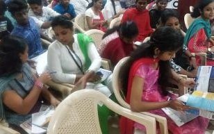 Learners taking notes during a classroom session